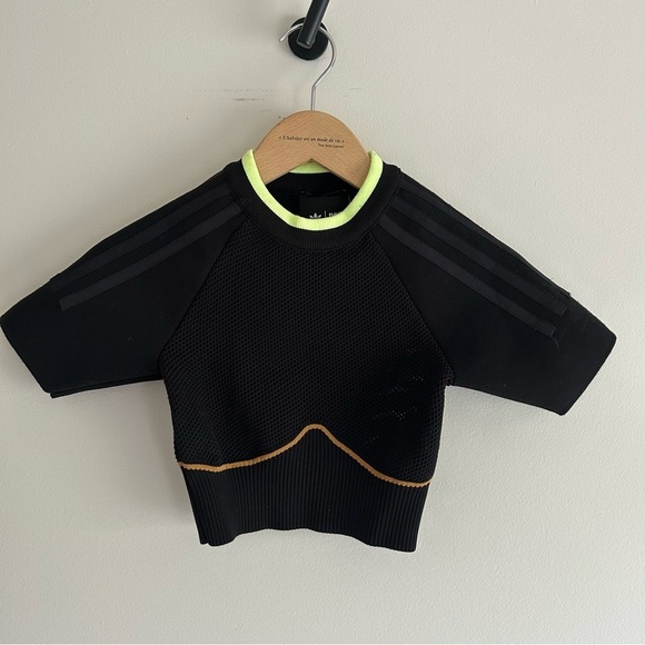 Adidas x IVY PARK Black and Brown Knit Crop Top sz XS - Picture 7 of 7